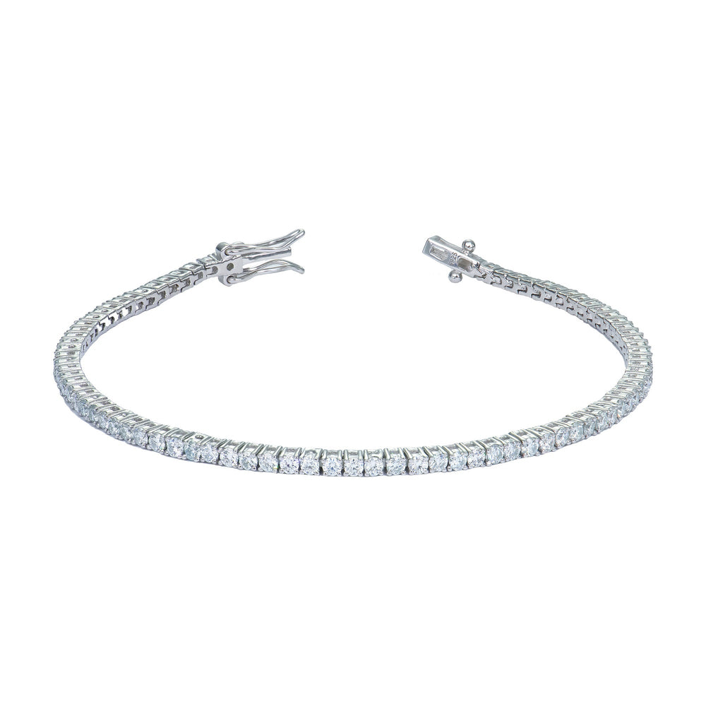 2–6mm Moissanite Tennis Bracelet – 925 Sterling Silver