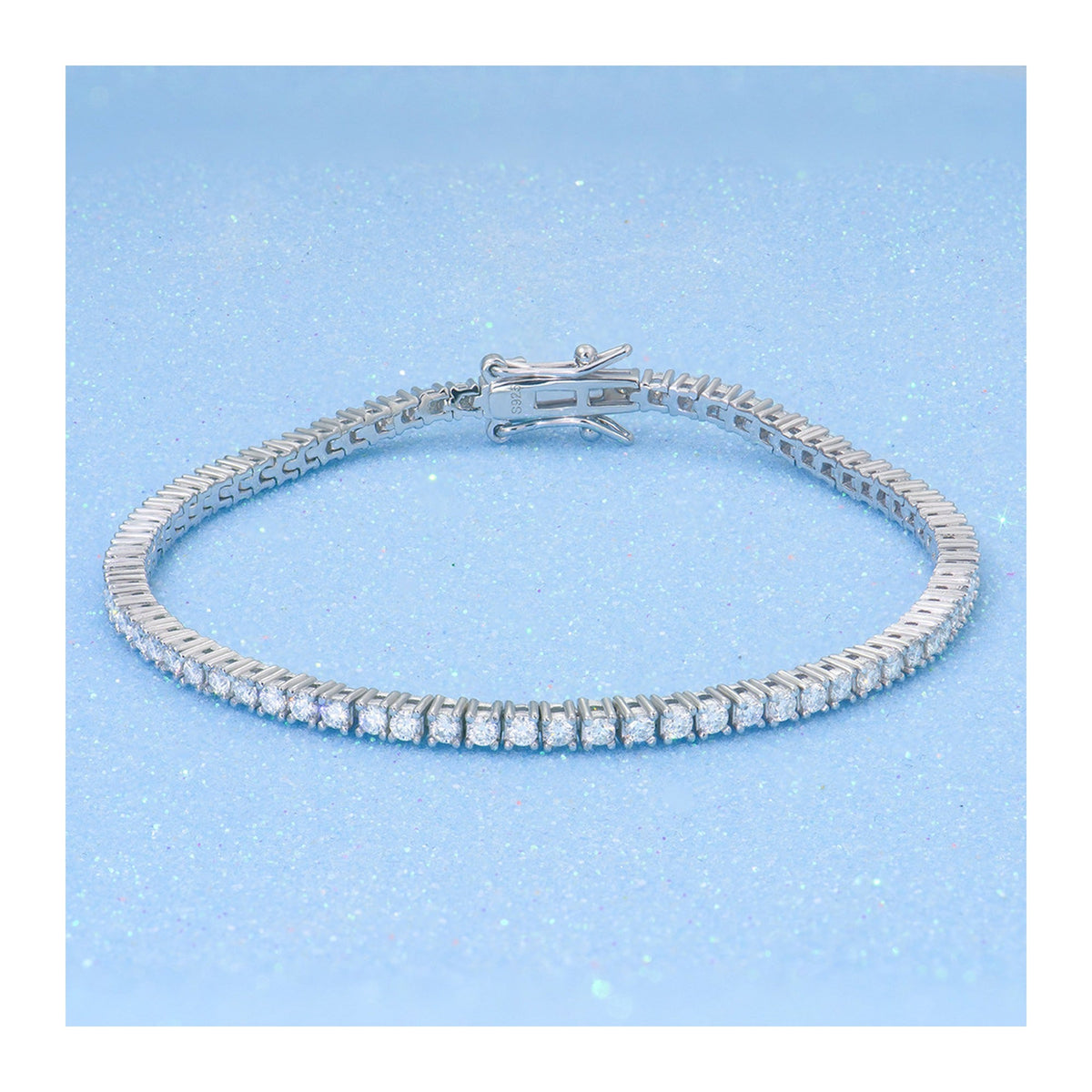 2–6mm Moissanite Tennis Bracelet – 925 Sterling Silver