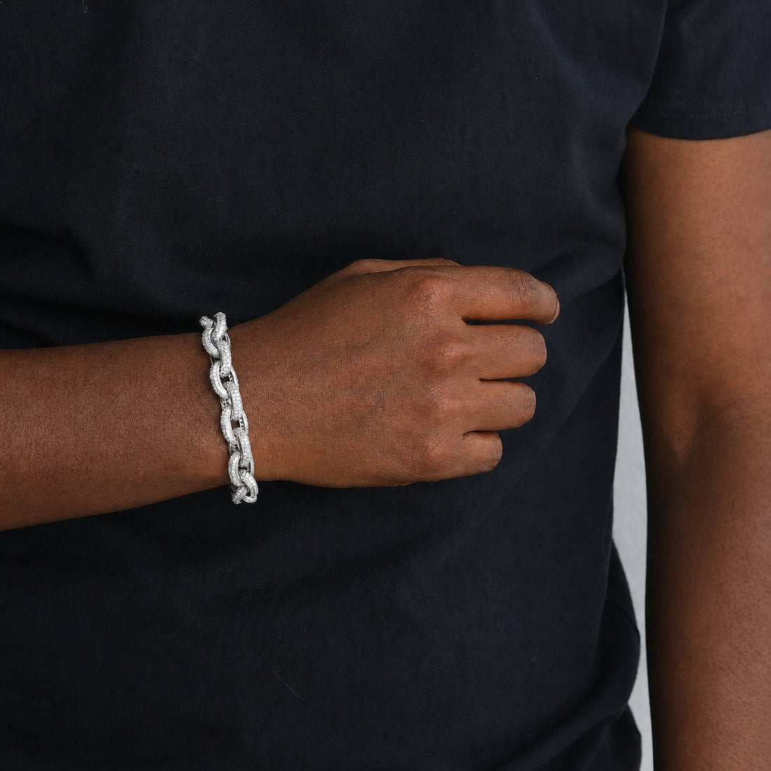 12mm Iced O-Link Bracelet
