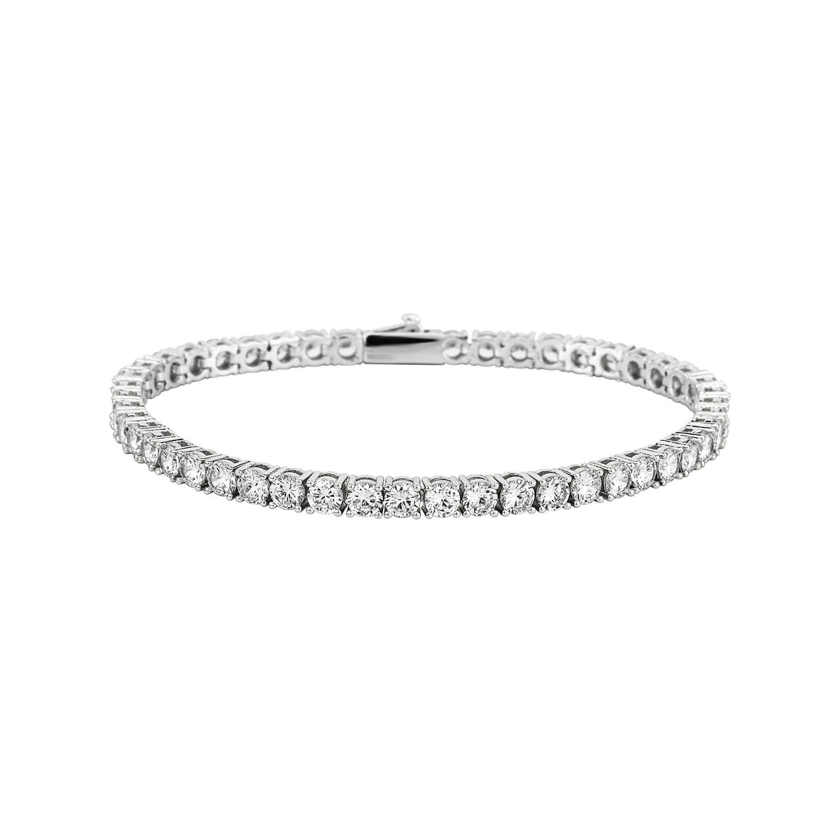 3–6mm Iced CZ Tennis Bracelet