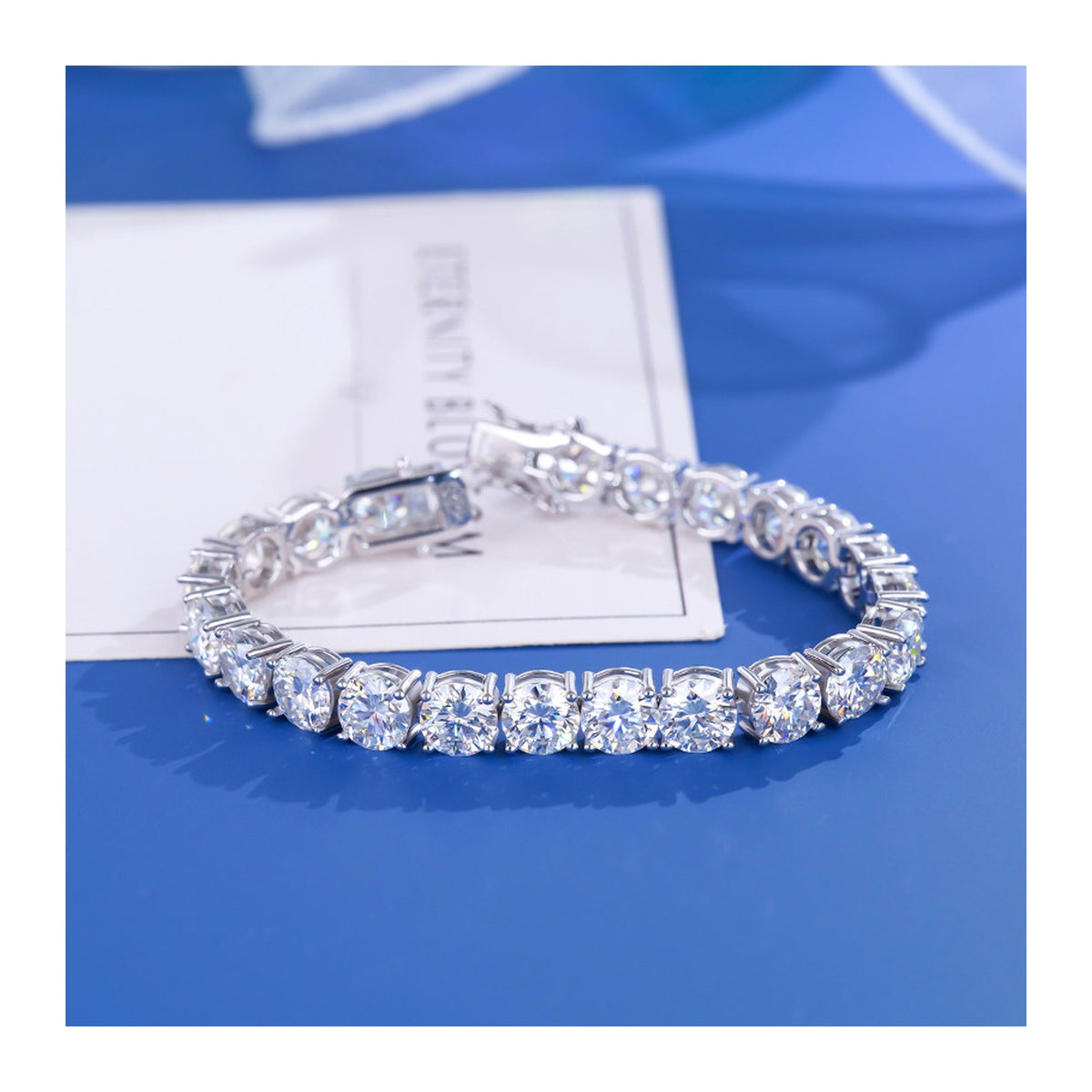 2–6mm Moissanite Tennis Bracelet – 925 Sterling Silver