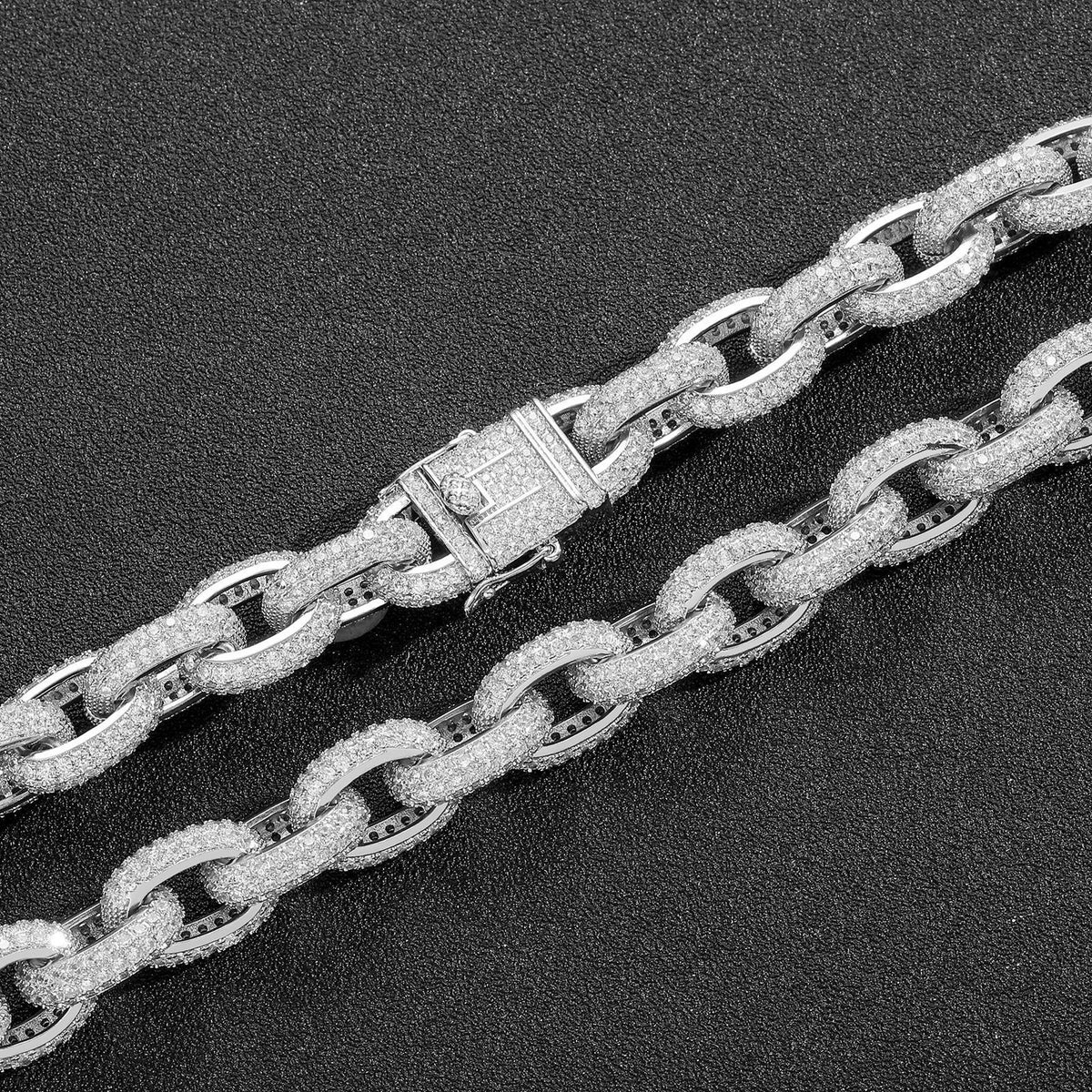 12mm Iced O-Link Bracelet