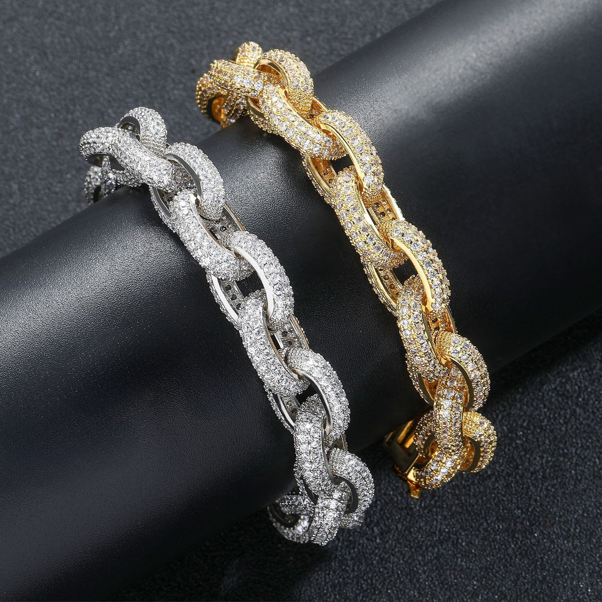 12mm Iced O-Link Bracelet
