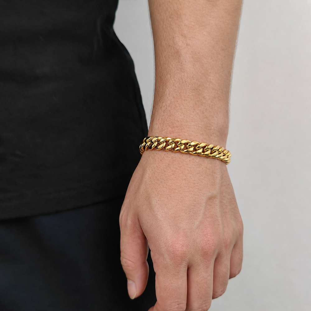 10mm Miami Stainless Steel Cuban Link Bracelet