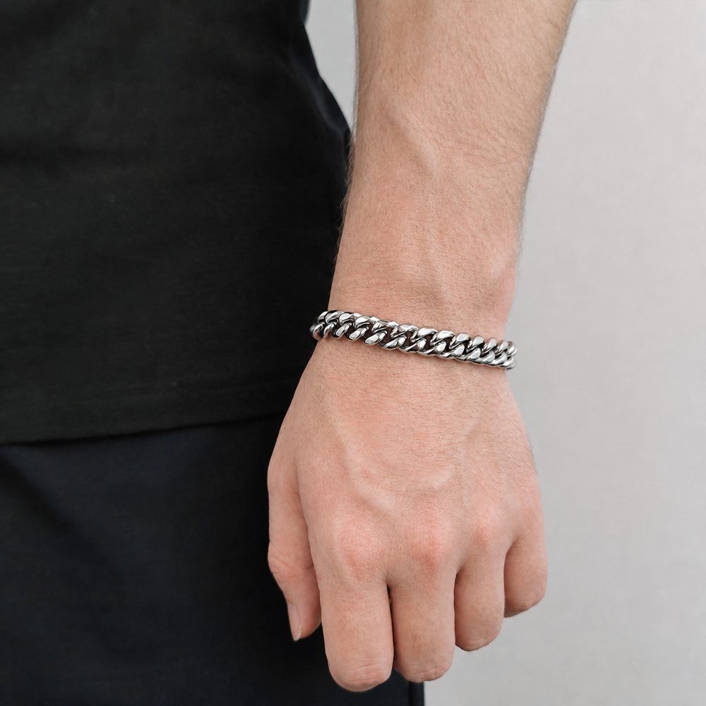 10mm Miami Stainless Steel Cuban Link Bracelet