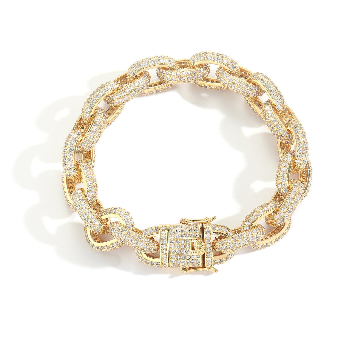 12mm Iced O-Link Bracelet