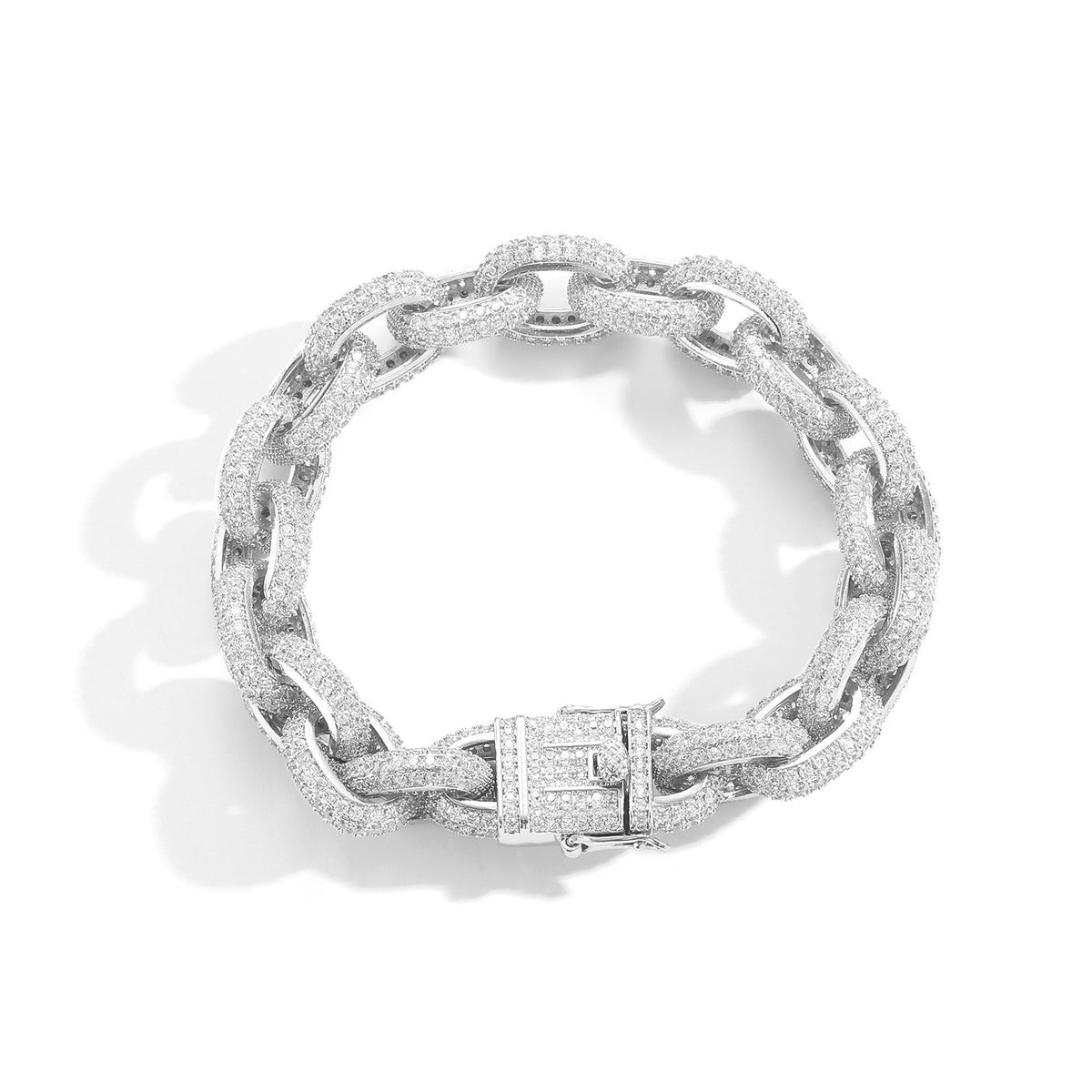 12mm Iced O-Link Bracelet