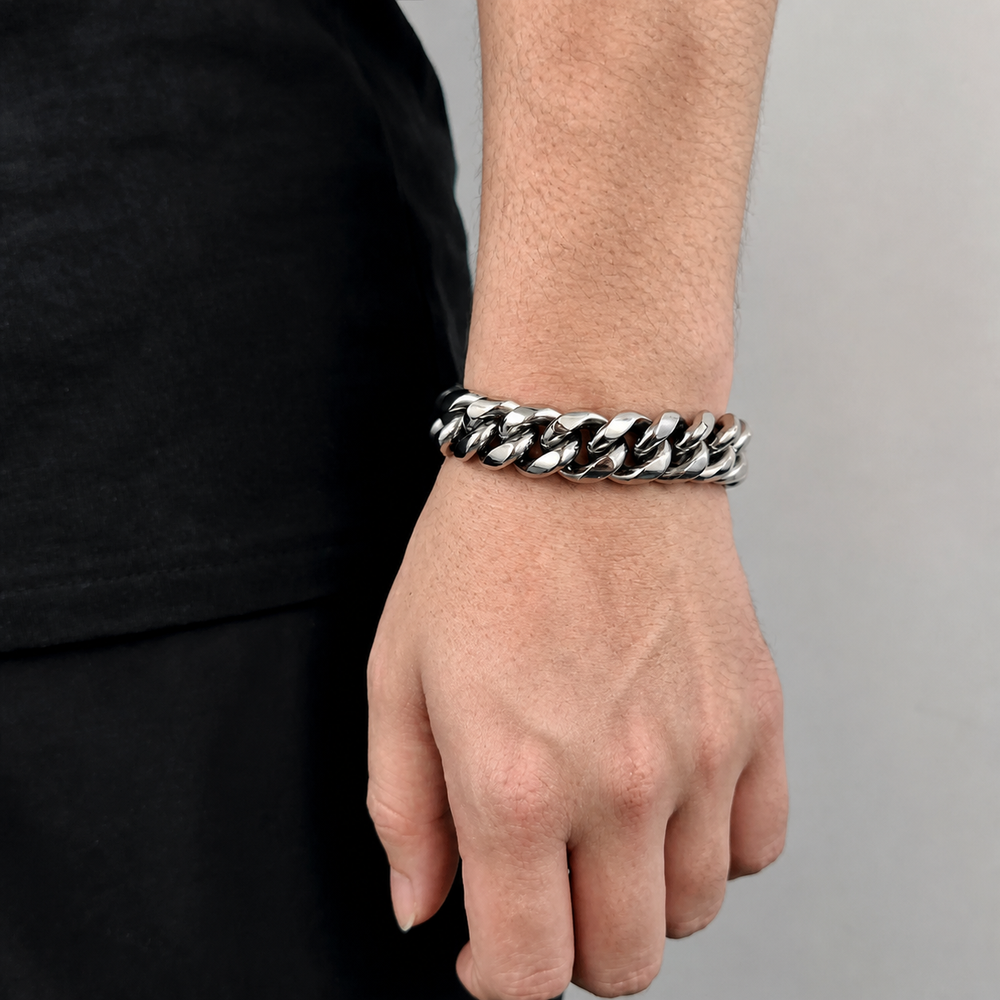 16mm Miami Stainless Steel Cuban Link Bracelet