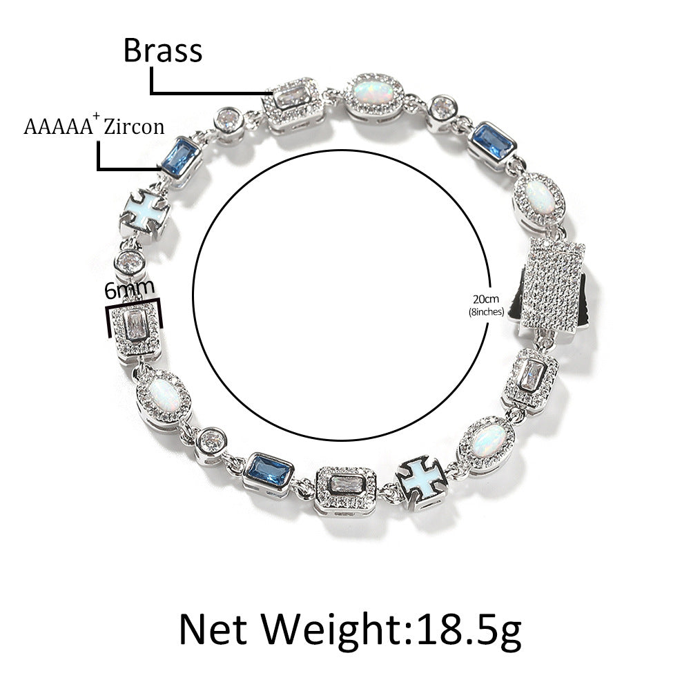 Iced Out Multi-Element Bracelet