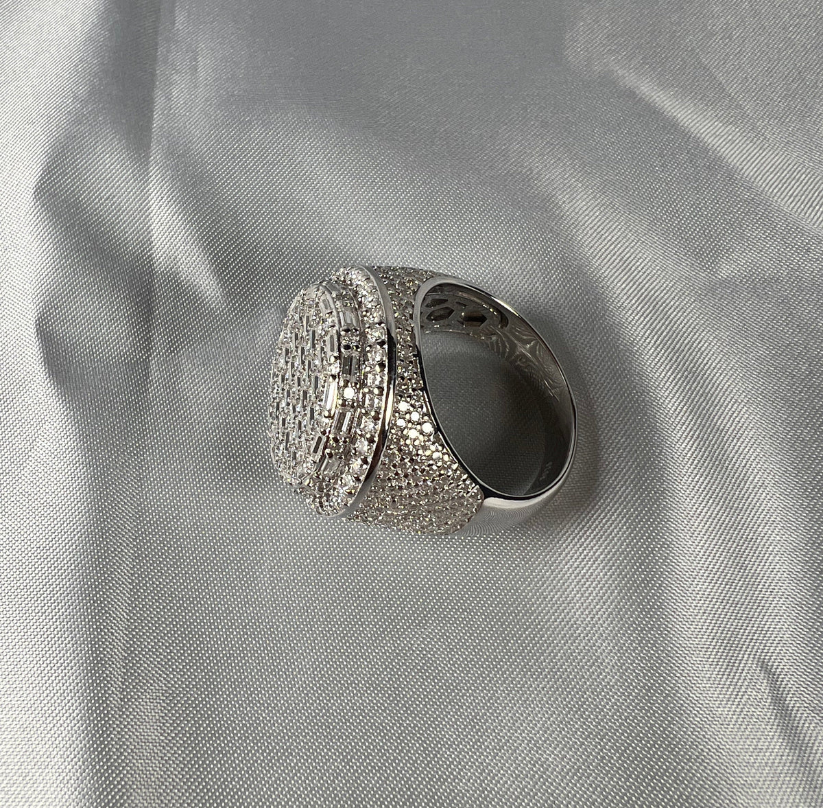 Dome Moissanite Statement Ring - 22.5mm