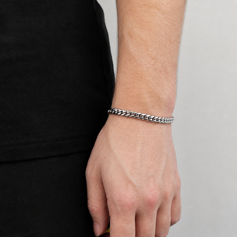 6mm Miami Stainless Steel Cuban Link Bracelet