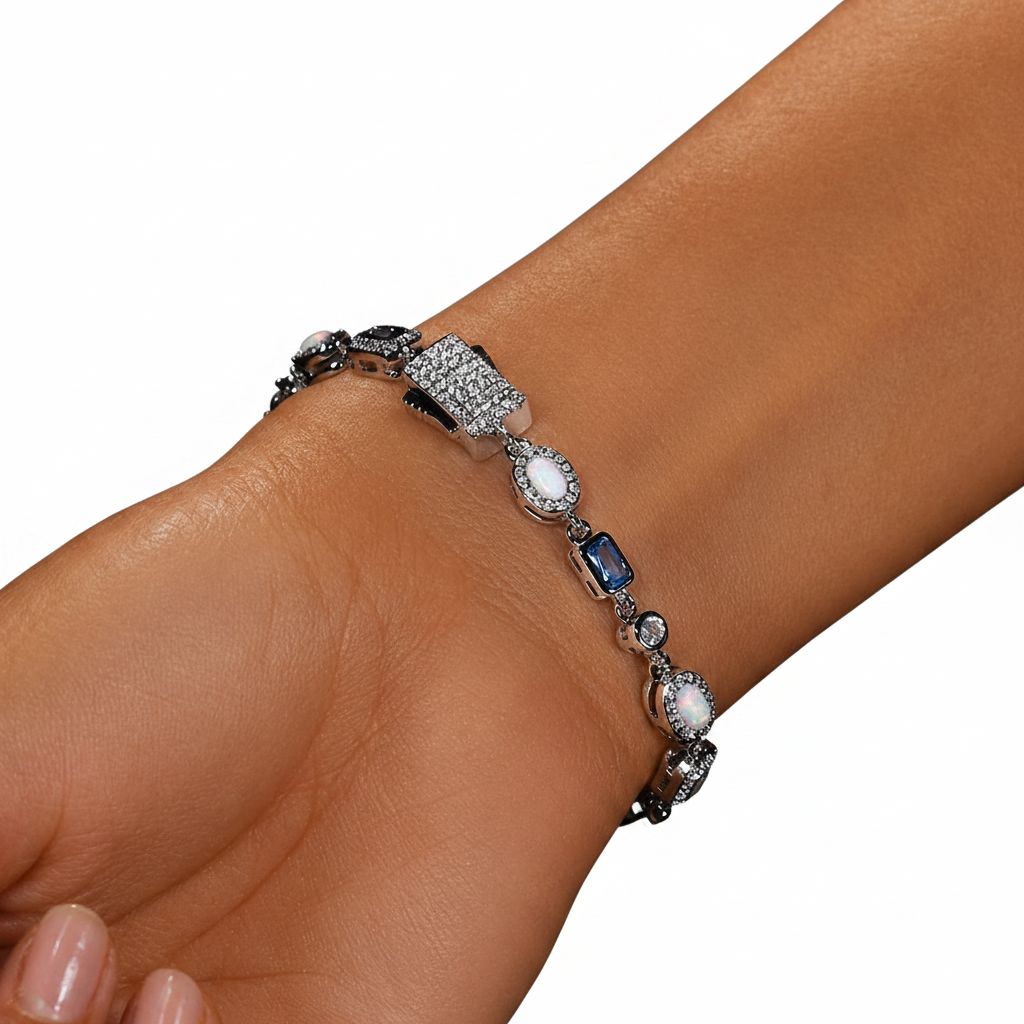 Iced Out Multi-Element Bracelet