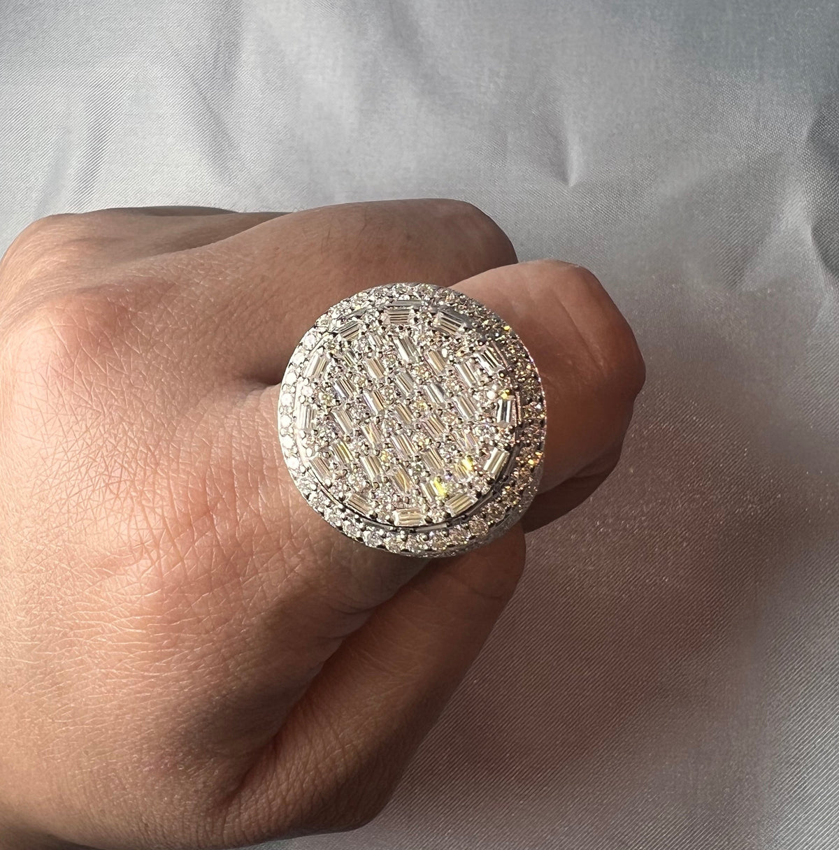 Dome Moissanite Statement Ring - 22.5mm