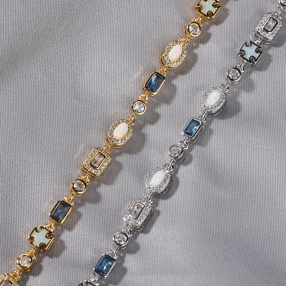 Iced Out Multi-Element Bracelet