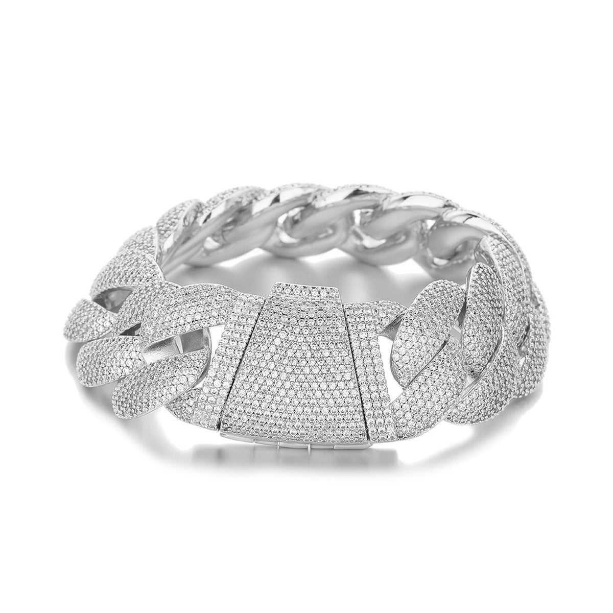 22mm Iced Bubble Cuban Link Bracelet