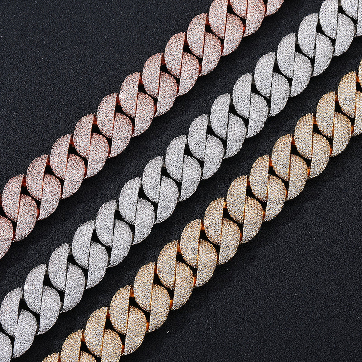 22mm Iced Bubble Cuban Link Bracelet