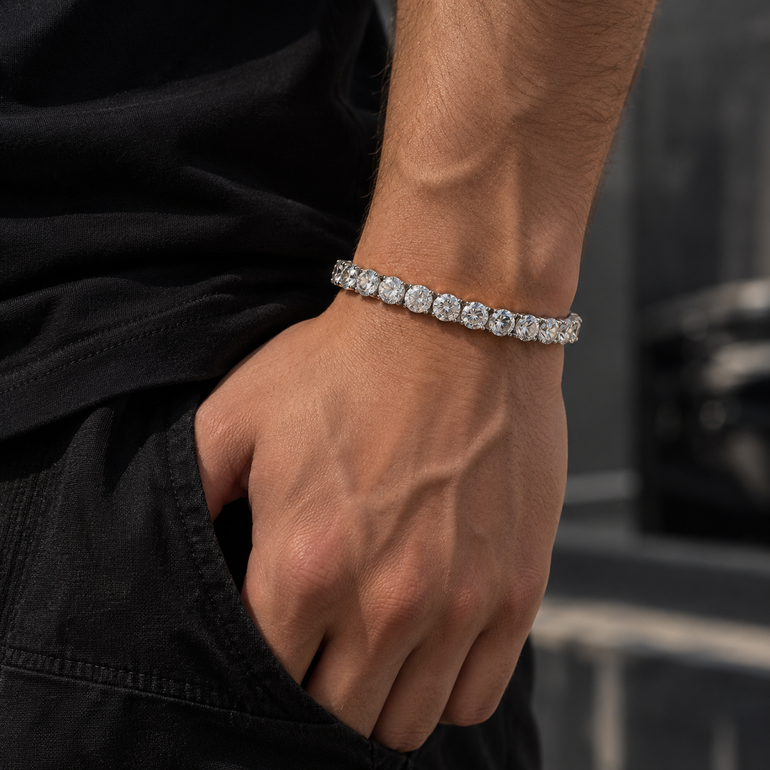 6mm Iced CZ Tennis Bracelet