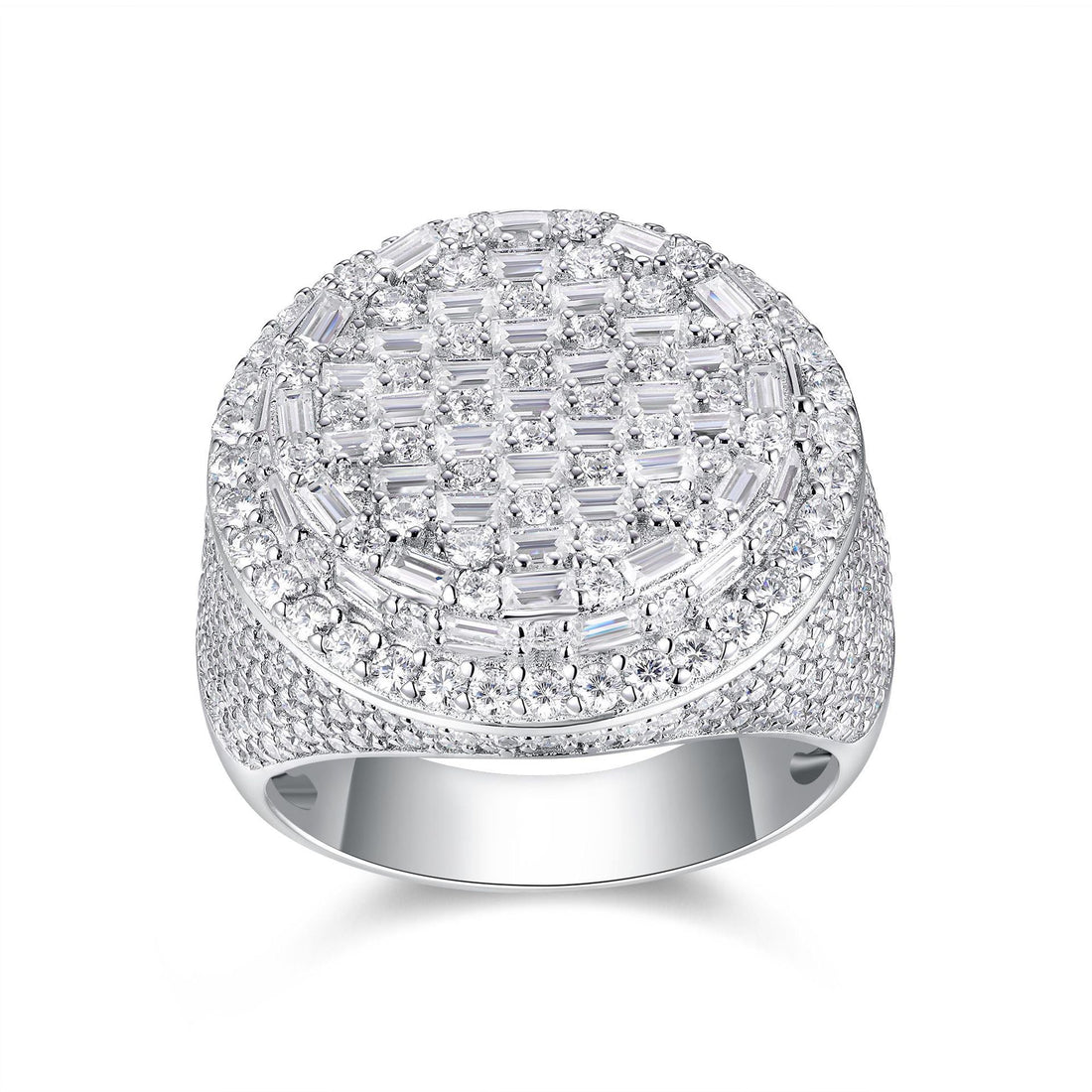 Dome Moissanite Statement Ring - 22.5mm