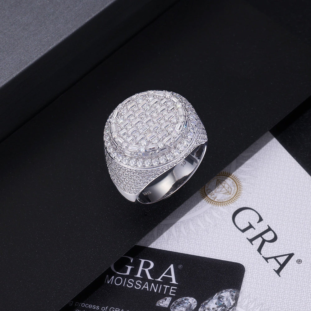 Dome Moissanite Statement Ring - 22.5mm