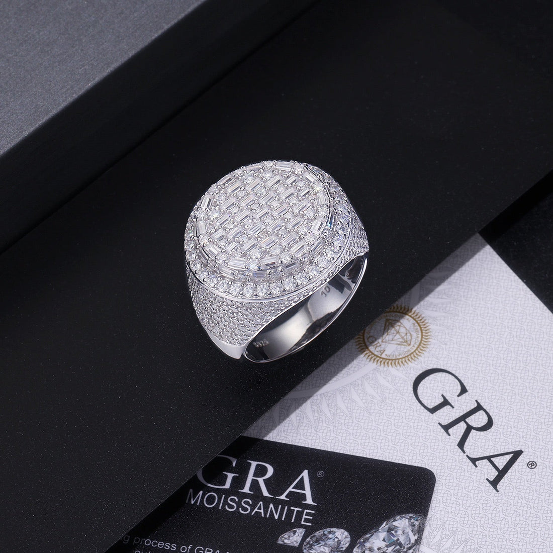 Dome Moissanite Statement Ring - 22.5mm