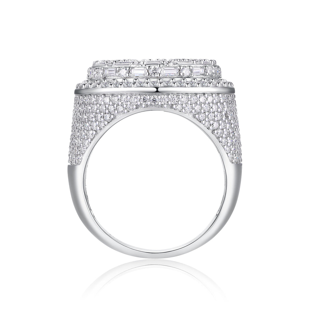 Dome Moissanite Statement Ring - 22.5mm