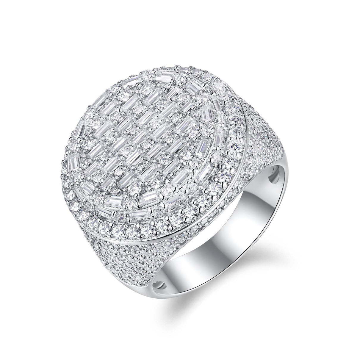 Dome Moissanite Statement Ring - 22.5mm