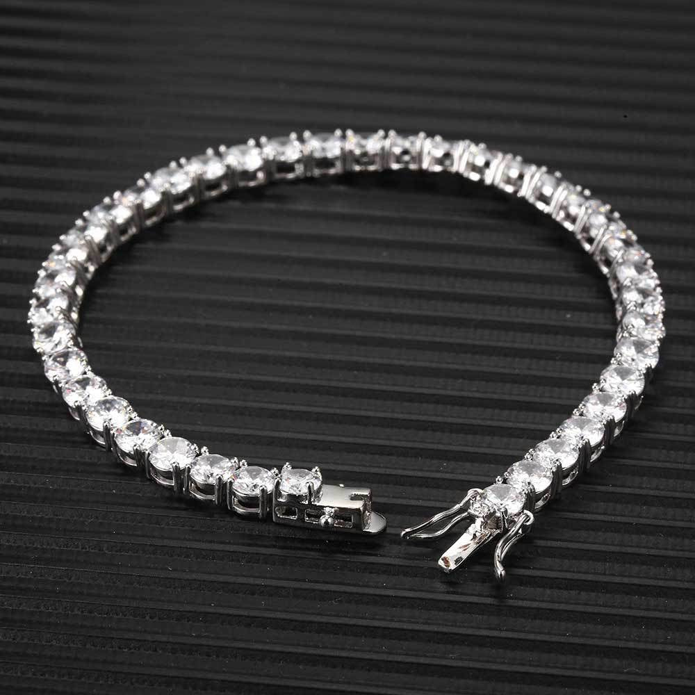4mm Iced CZ Tennis Bracelet