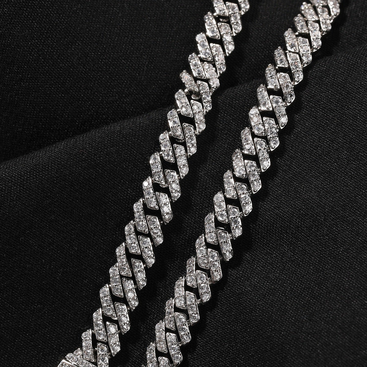 6mm Iced Out Cuban Chain Bracelet