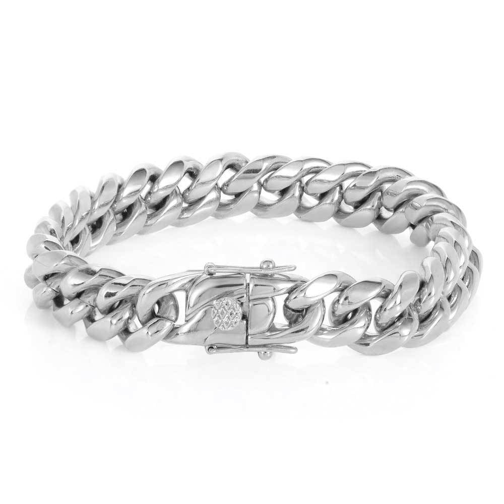 6-18mm Miami Stainless Steel Cuban Link Bracelet