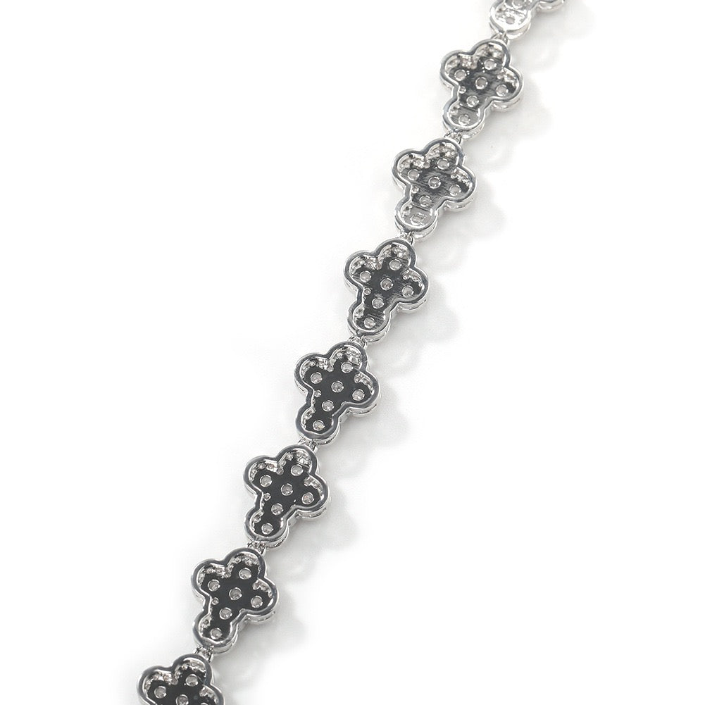 Iced Out Cross Shape Bracelet