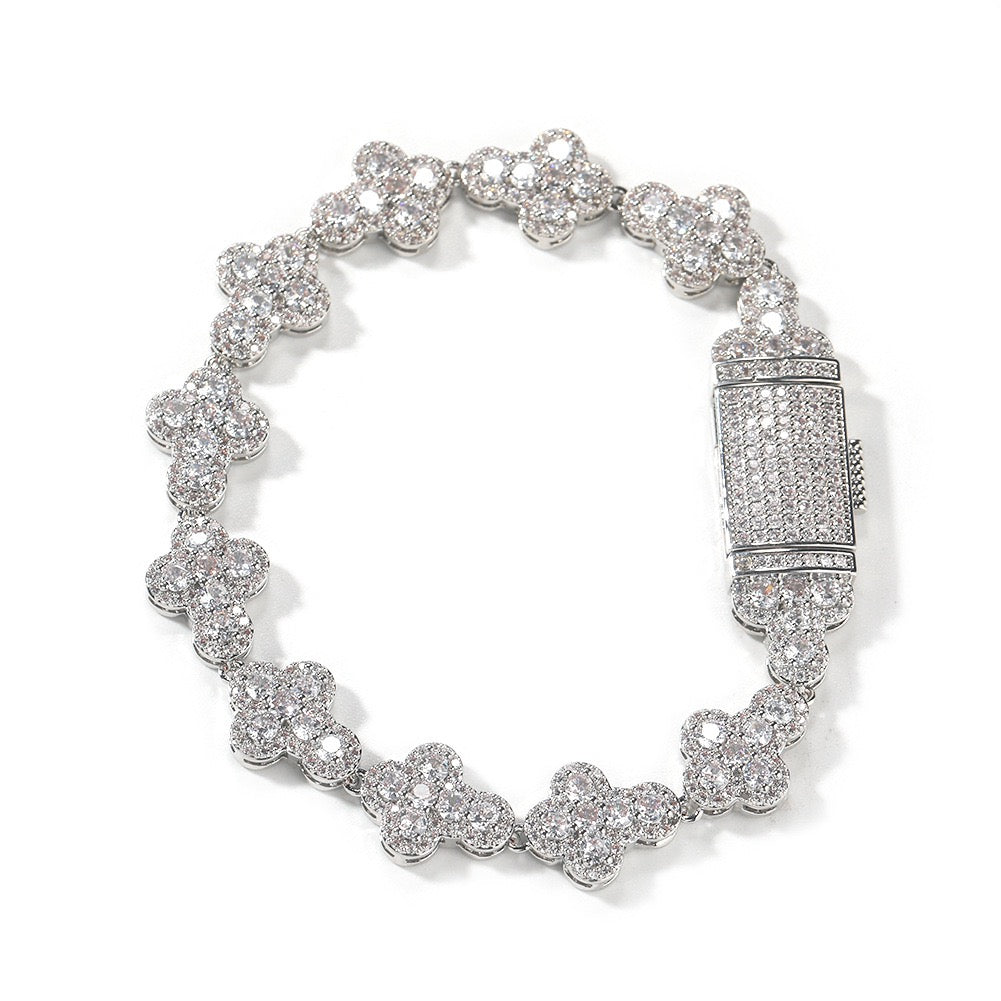 Iced Out Cross Shape Bracelet