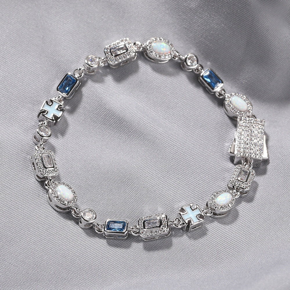 Iced Out Multi-Element Bracelet