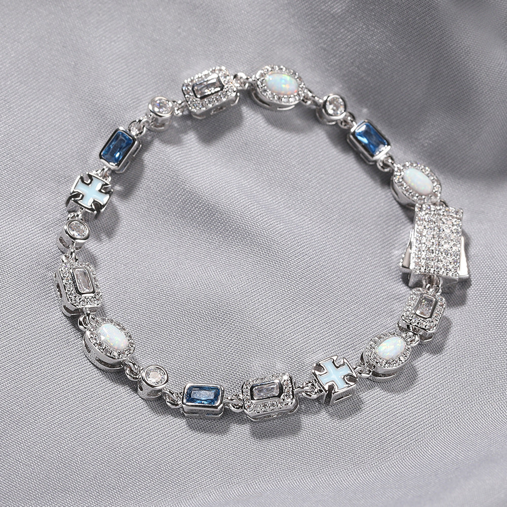 Iced Out Multi-Element Bracelet