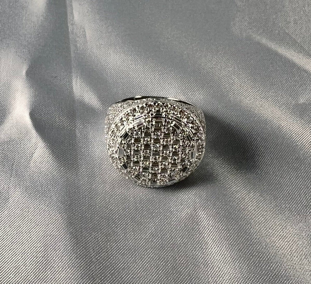 Dome Moissanite Statement Ring - 22.5mm