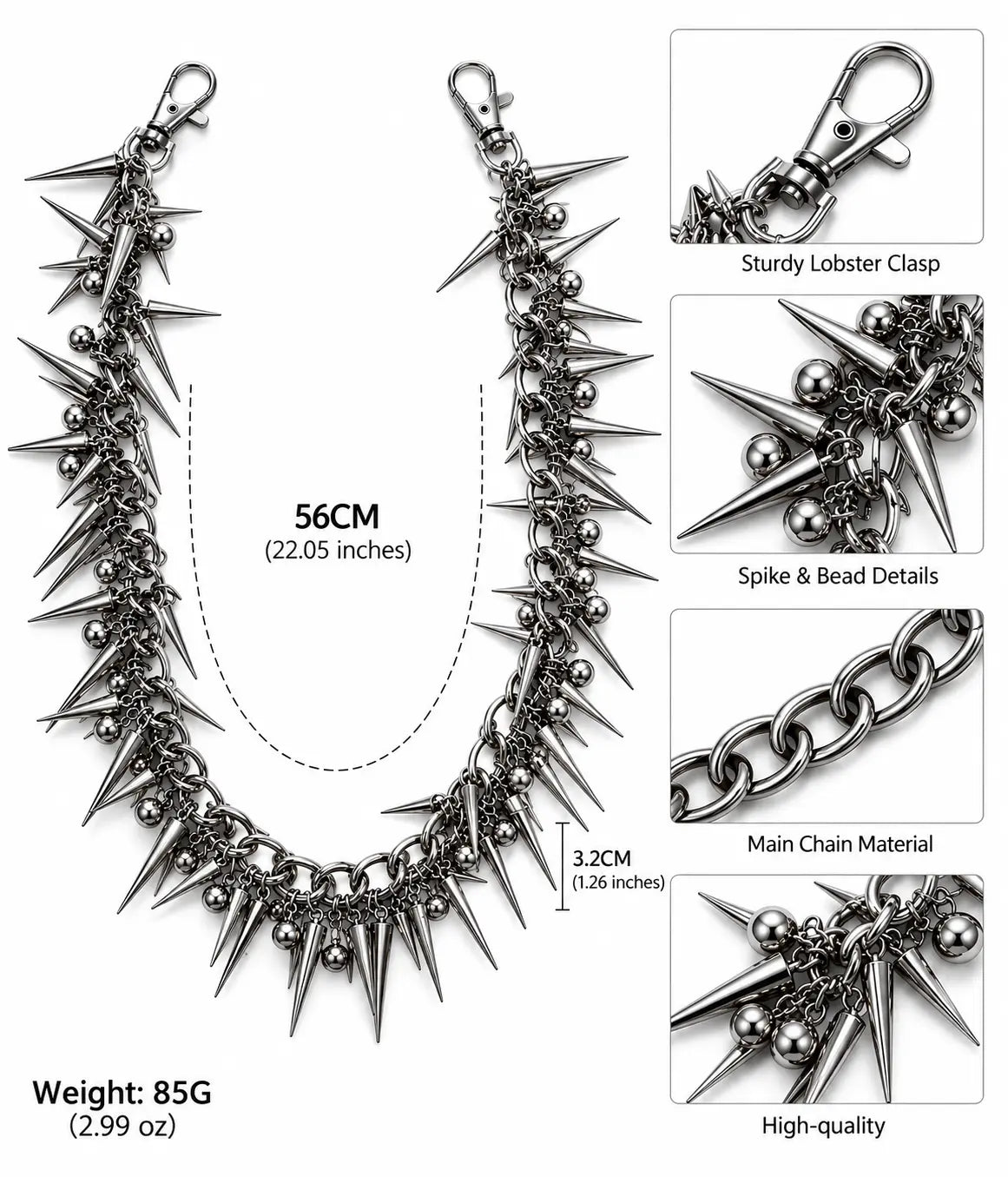 Studded Waist Chain
