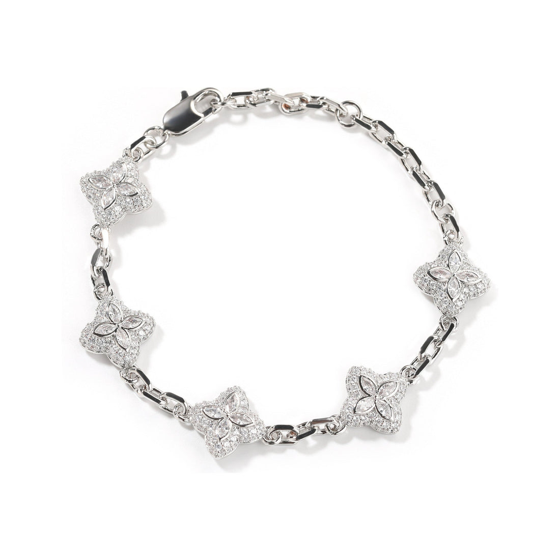 Lucky Four-Leaf Clover Adjustable Bracelet