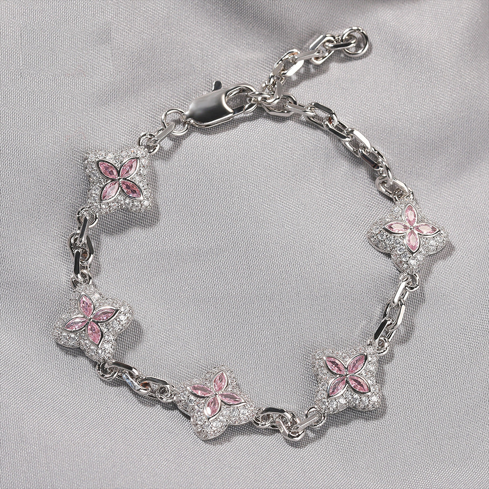 Lucky Four-Leaf Clover Adjustable Bracelet