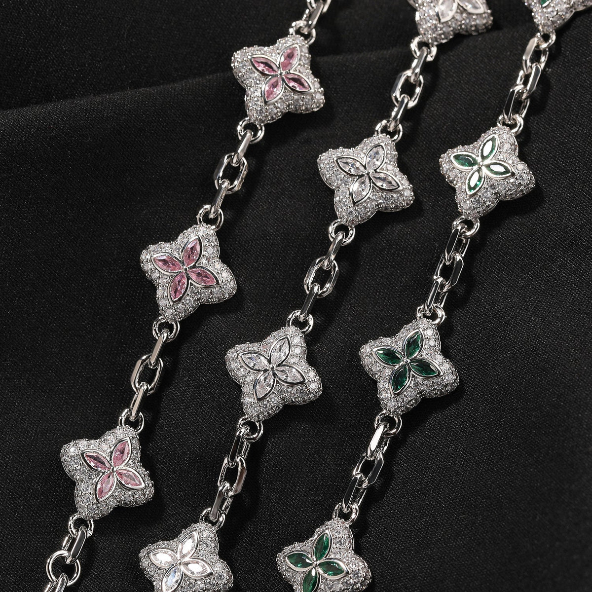 Lucky Four-Leaf Clover Adjustable Bracelet
