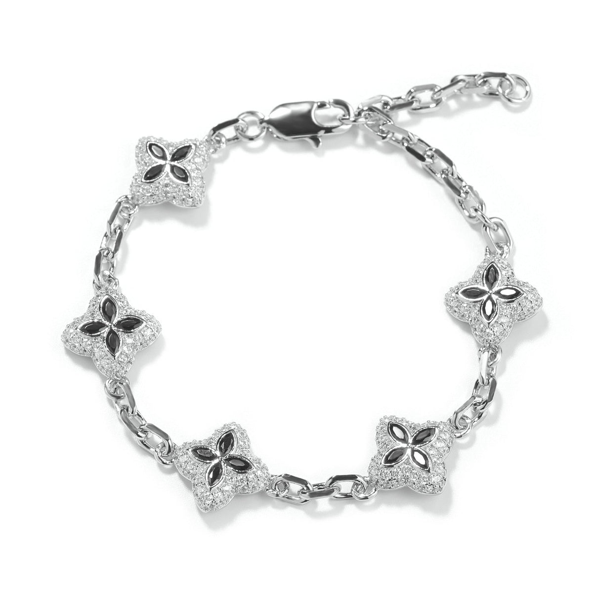 Lucky Four-Leaf Clover Adjustable Bracelet