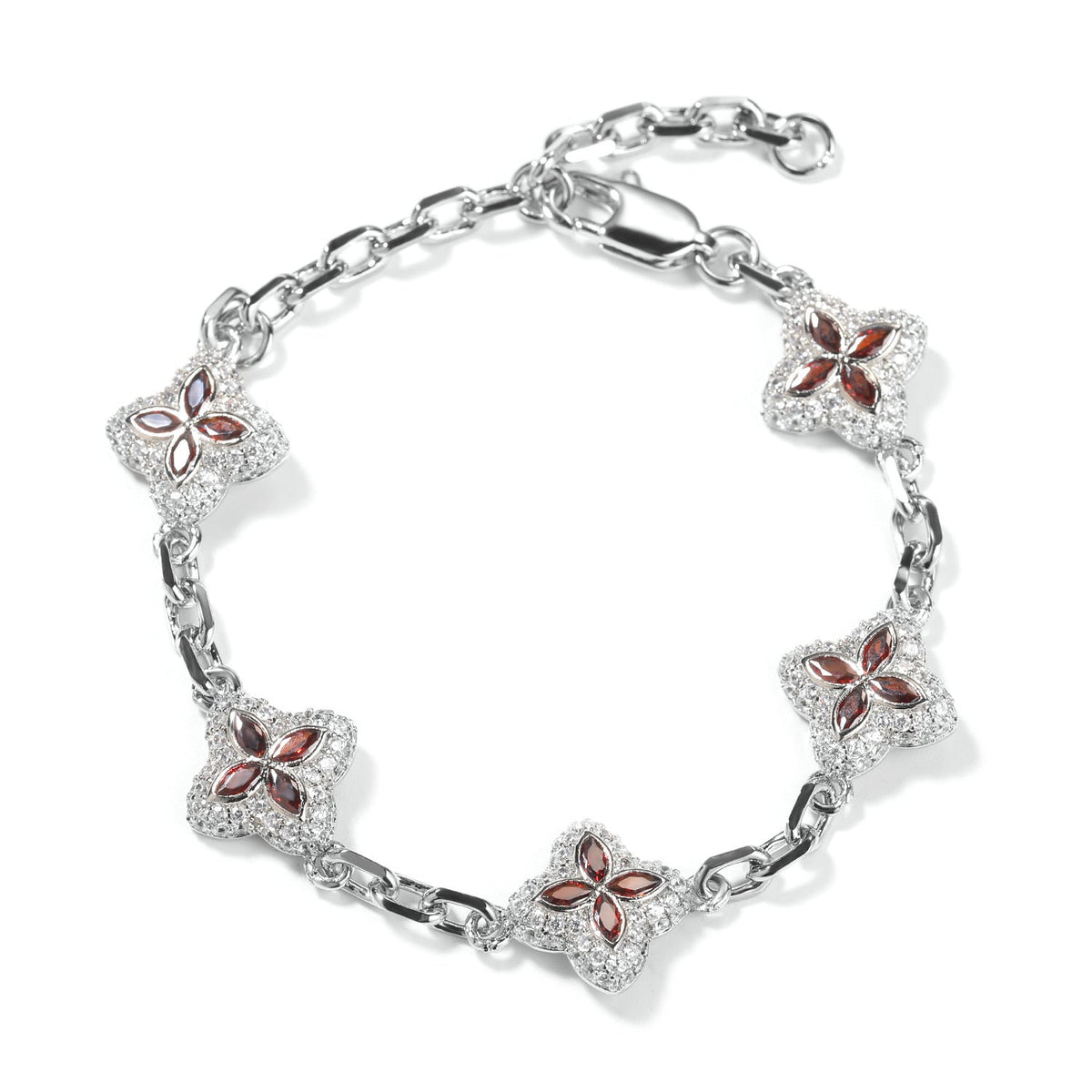 Lucky Four-Leaf Clover Adjustable Bracelet