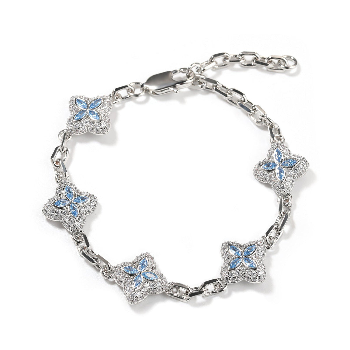 Lucky Four-Leaf Clover Adjustable Bracelet