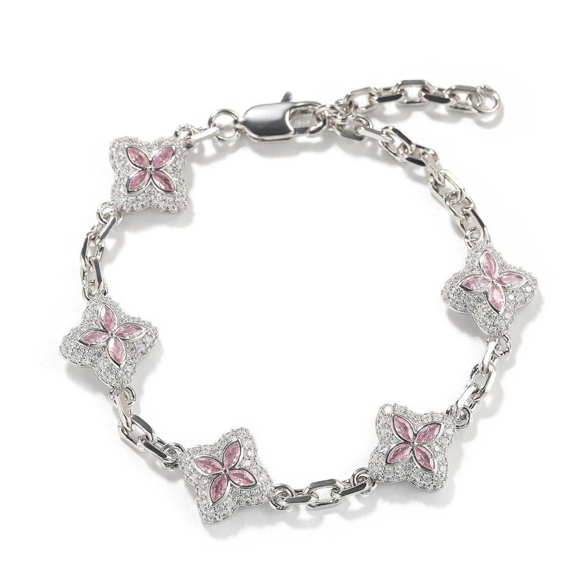 Lucky Four-Leaf Clover Adjustable Bracelet