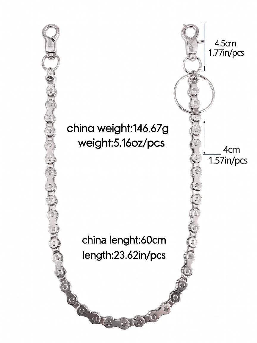 BIke chain Metal Wallet Chain