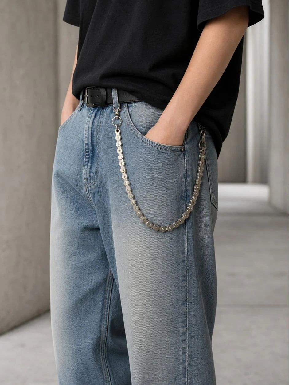 BIke chain Metal Wallet Chain
