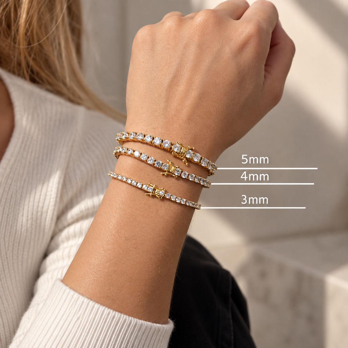 4mm Iced CZ Tennis Bracelet