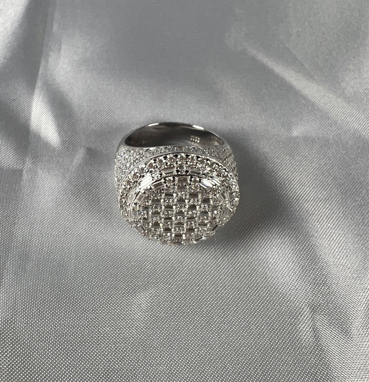 Dome Moissanite Statement Ring - 22.5mm
