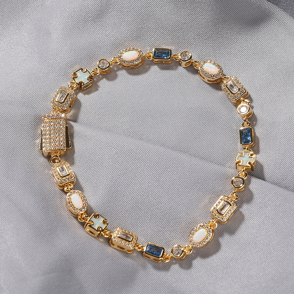Iced Out Multi-Element Bracelet