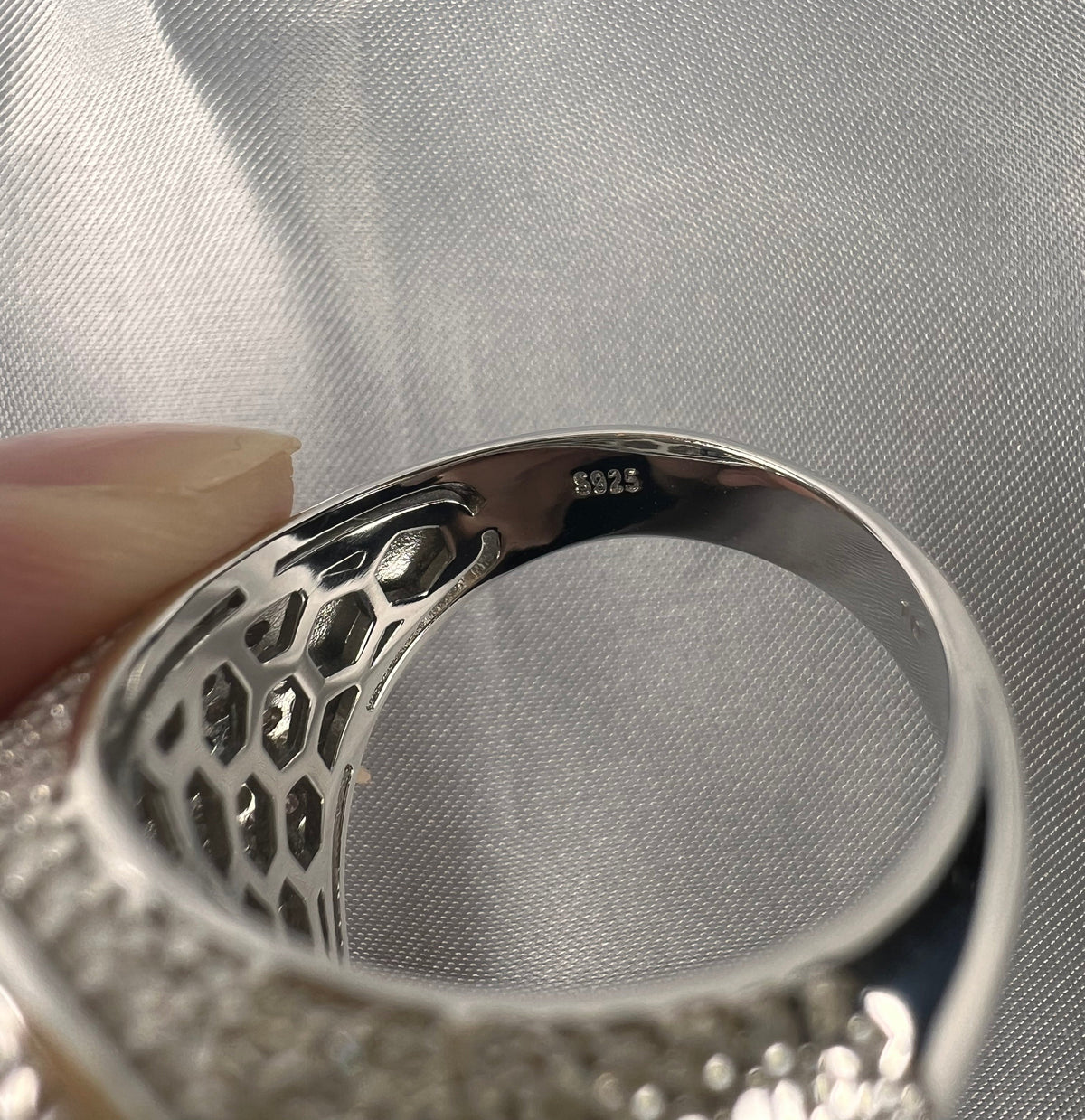 Dome Moissanite Statement Ring - 22.5mm